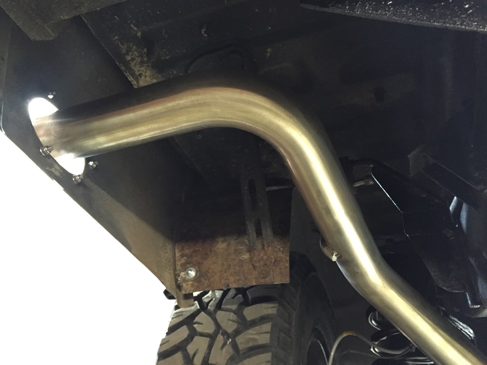Side Exit Tail Pipe For Discovery Td5 - Devon 4x4 - EXD2TAILHIGH-PHO